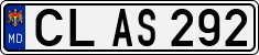 License plate of Moldova, Cars (1992)