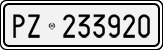 License plate of Italy, Cars (1927 year series)