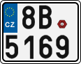 License plate of the Czech Republic, Motorcycles (2001)