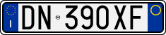 License plate of Italy, Cars (1994 year series)