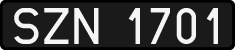 License plates of Poland, 1976 year system