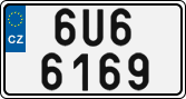 License plate of the Czech Republic, Cars (2001)