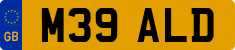 License plate of the United Kingdom, 1983 year system