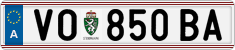 License plate of Austria, Regular plates