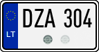 License plate of Lithuania, Cars