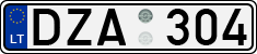 License plate of Lithuania, Cars