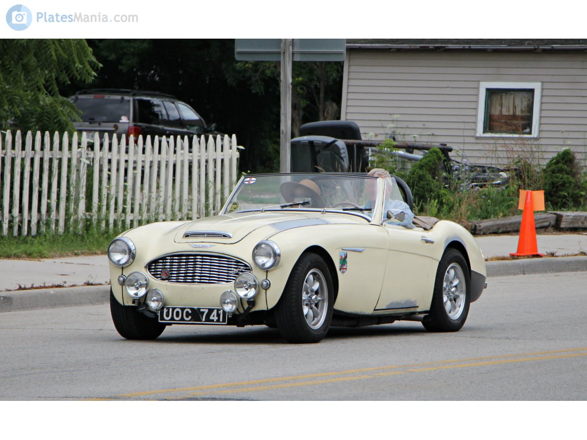 UOC741, License plate without vehicle 