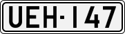 License plate of Finland, Cars