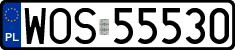 License plates of Poland, Regular car plates