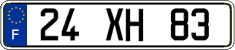 French license plate, FNI