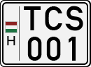 license plates of Hungary, Cars (1990)
