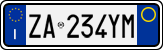 License plate of Italy, Cars (1994 year series)