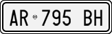 License plate of Italy, Cars (1994 year series)