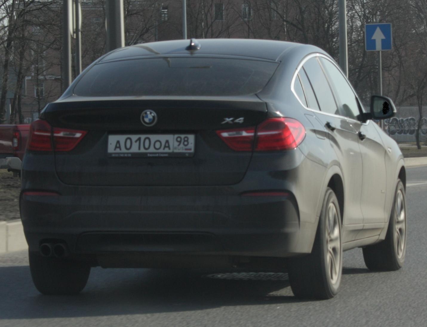 а 010 оа 98, BMW X4 1st gen (F26), 2014–2018