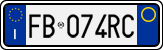 License plate of Italy, Cars (1994 year series)