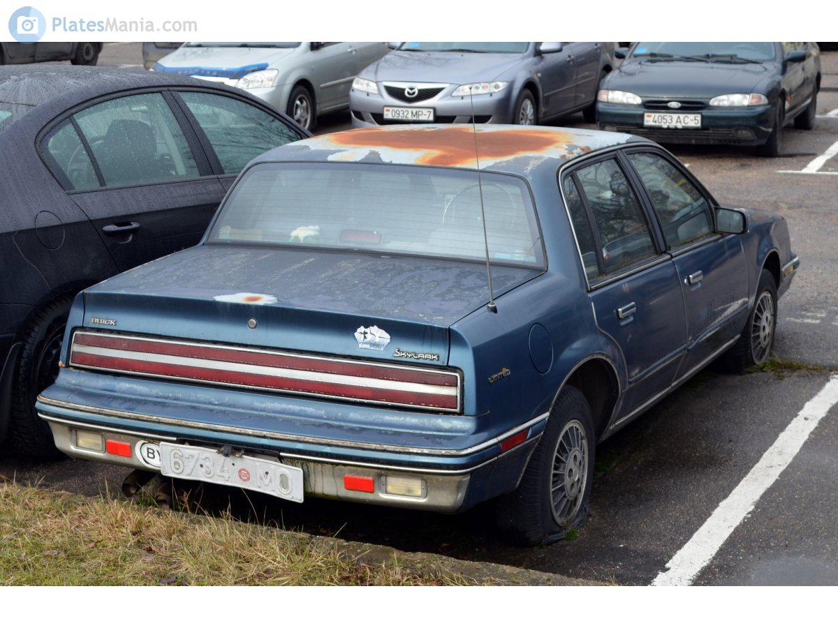 6734 MO, Buick Skylark 6th gen Sedan (X-body), 1985–1988