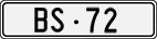 License plate of Switzerland, Cars