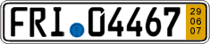 German license plate, Short-term transit plates