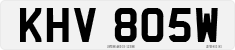 License plate of the United Kingdom, 1963 year system