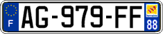 French license plate, SIV (ordinary)