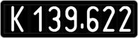 License plate of Austria, 1947 year system