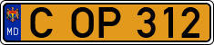 License plate of Moldova, Public transport (1992)