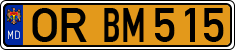 License plate of Moldova, Public transport (1992)