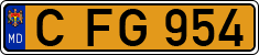 License plate of Moldova, Public transport (1992)