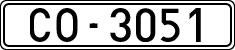 License plates of Spain, 1900 year series