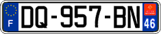 French license plate, SIV (ordinary)