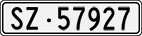 License plate of Switzerland, Cars