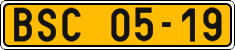 License plate of the Czech Republic, Commercial vehicles (1960)