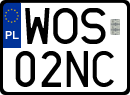 License plates of Poland, Special vehicles and motorcycles