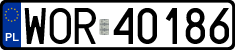 License plates of Poland, Regular car plates