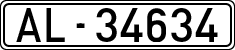 License plates of Spain, 1900 year series