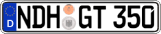 German license plate, Regular plates