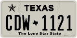 Texas, Regular plates (2012) (АBC-1234)