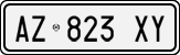 License plate of Italy, Cars (1994 year series)