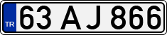License plate of Turkey, Regular plates