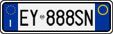 License plate of Italy, Cars (1994 year series)