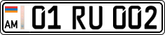 License plate of Armenia, Private owners