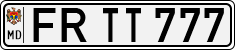 License plate of Moldova, Cars (1992)