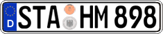 German license plate, Regular plates