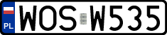 License plates of Poland, Regular car plates