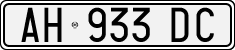 License plate of Italy, Cars (1994 year series)