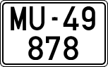 License plates of Spain, 1900 year series