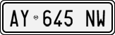 License plate of Italy, Cars (1994 year series)