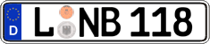German license plate, Regular plates