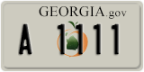Georgia, Vanity Plates