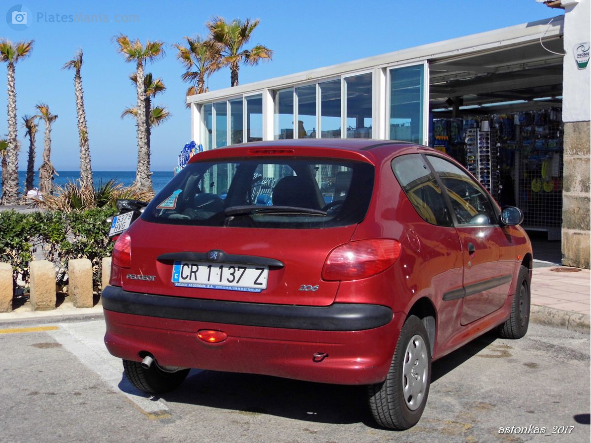 CR 1137 Z, Peugeot 206 1st gen 3-door Hatch (T10), 1998–2009